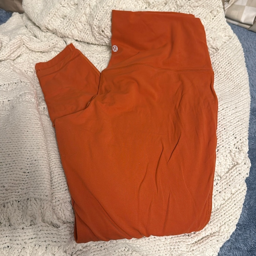 lululemon athletica Orange Leggings